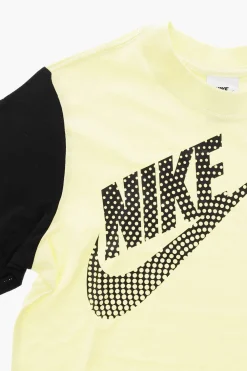 T-Shirt Bicolore con Logo Stampato>Nike KIDS Clearance