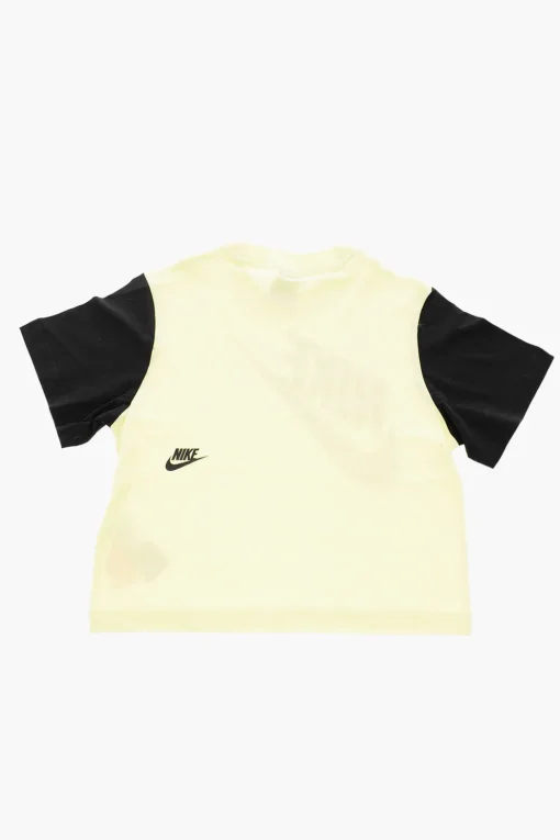 T-Shirt Bicolore con Logo Stampato>Nike KIDS Clearance