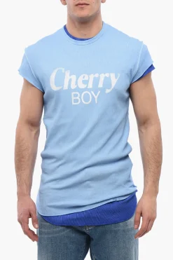 T-shirt CHERRY BOY a Doppio Strato con Choke Fit>Dsquared2 Clearance