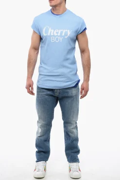T-shirt CHERRY BOY a Doppio Strato con Choke Fit></noscript>Dsquared2 Clearance