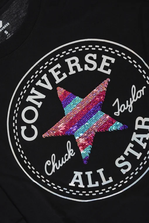 T-shirt con Paillettes>Converse KIDS Fashion