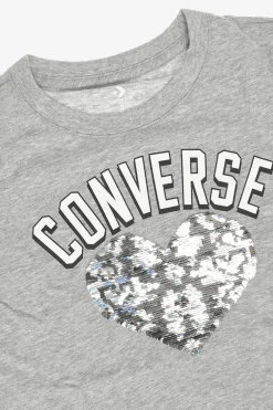 Outlet T-shirt con Ricamo in Paillettes Abbigliamento