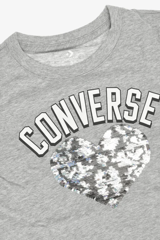Outlet T-shirt con Ricamo in Paillettes Abbigliamento