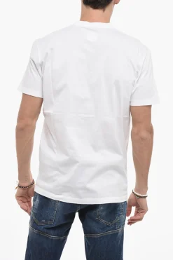Fashion T-Shirt Cool Fit con Logo Effetto Glitter Uomo T-Shirt