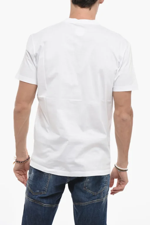 Fashion T-Shirt Cool Fit con Logo Effetto Glitter Uomo T-Shirt