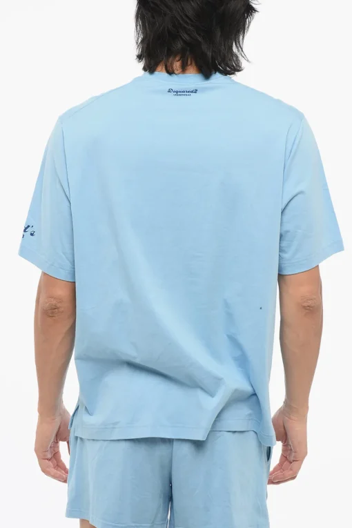 Clearance T-Shirt CUPID'S CLUB in Cotone Stretch Uomo Intimo