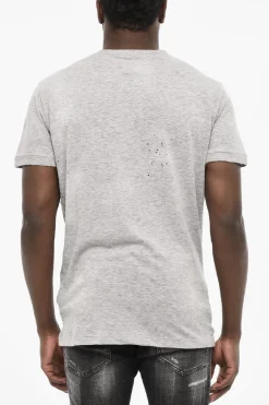 Best T-shirt Effetto Vintage Con Stampa Flag Uomo T-Shirt