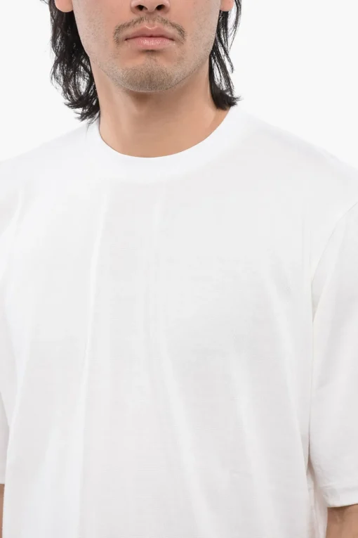 T-Shirt Football Fit in Misto Cotone con Logo in Applicazione>Dsquared2 Sale