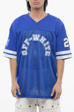 Sale T-shirt FOOTBALL Mesh Ricamata Uomo T-Shirt