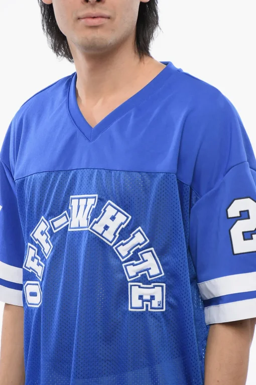 Sale T-shirt FOOTBALL Mesh Ricamata Uomo T-Shirt