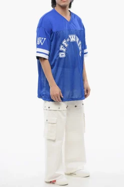Sale T-shirt FOOTBALL Mesh Ricamata Uomo T-Shirt