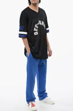 T-shirt FOOTBALL Mesh Ricamata></noscript>Off-White Online