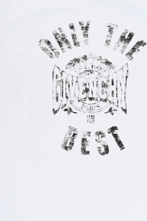 Outlet T-Shirt Gircollo in Tinta Unita con Stampa Frontale Bambino Abbigliamento