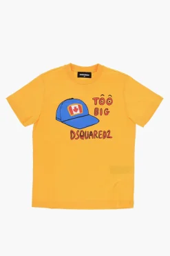 Hot T-shirt girocollo RELAX in Cotone con Maxi Stampa Bambino Abbigliamento|Abbigliamento