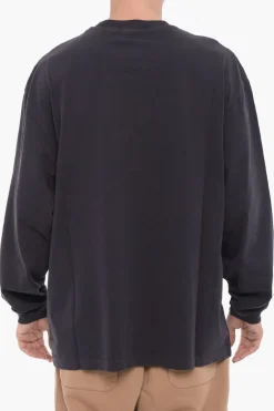 Best T-Shirt Girocollo a Maniche Lunghe con Catena Argentata Uomo T-Shirt