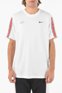 T-shirt Girocollo A Tinta Unita Con Logo Stampato>Nike New