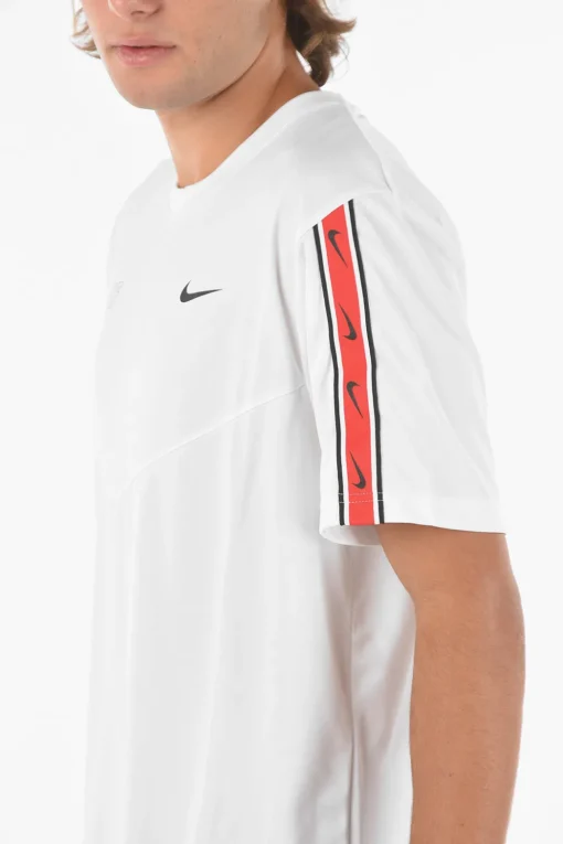 T-shirt Girocollo A Tinta Unita Con Logo Stampato>Nike New