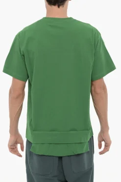 T-Shirt Girocollo AMAZON SEA FOAM in Tinta Unita con Taschino>Ambush Sale