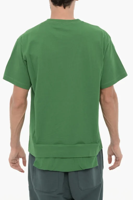 T-Shirt Girocollo AMAZON SEA FOAM in Tinta Unita con Taschino>Ambush Sale