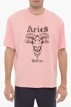 T-Shirt Girocollo ARIES THE WARRIOR Stampata>Neil Barrett Discount