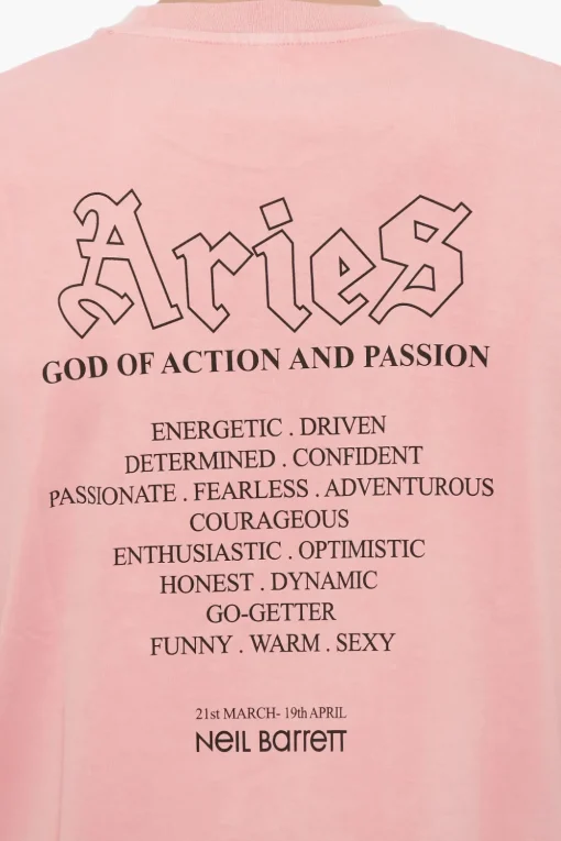 T-Shirt Girocollo ARIES THE WARRIOR Stampata>Neil Barrett Discount