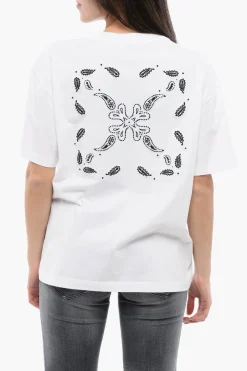 T-Shirt Girocollo BANDANA ARROW Ricamata>Off-White Best