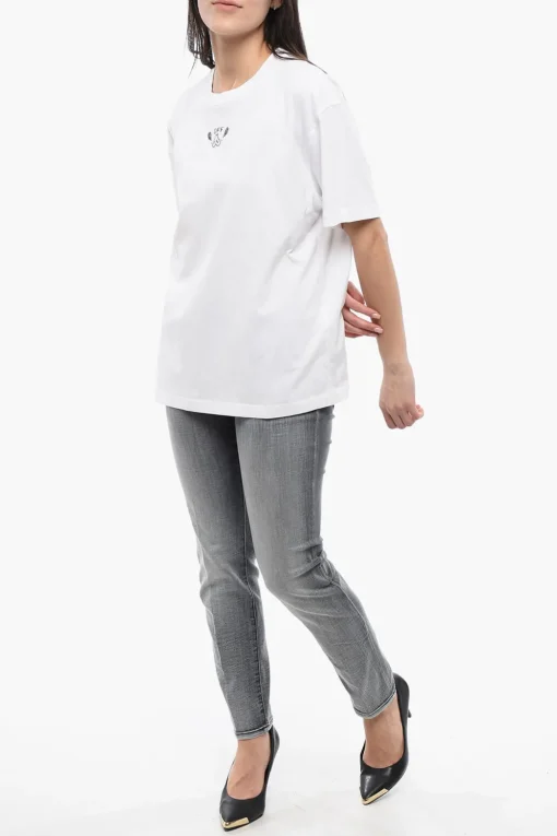 T-Shirt Girocollo BANDANA ARROW Ricamata>Off-White Best