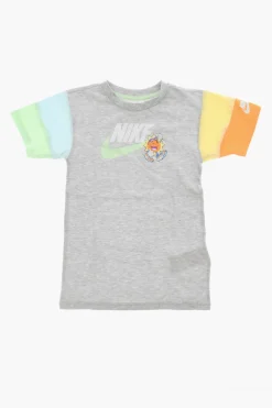 T-shirt Girocollo Bicolore con Stampa Logo>Nike KIDS Fashion