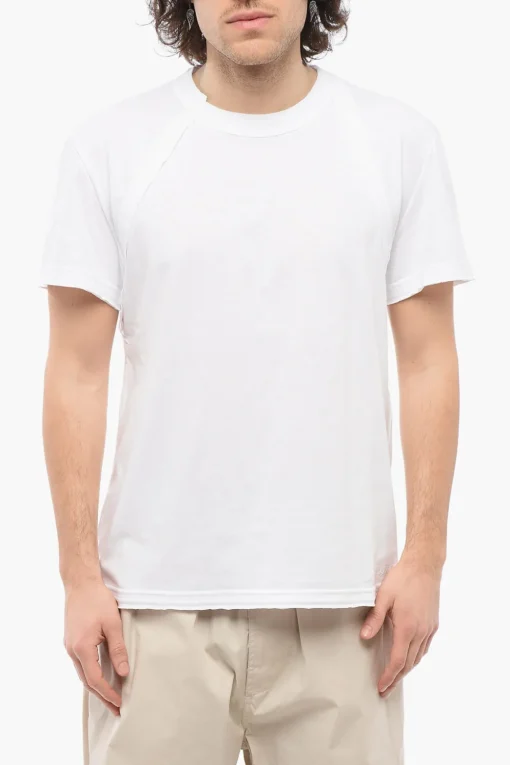 T-Shirt Girocollo BRACES in Cotone>Alexander McQueen Best