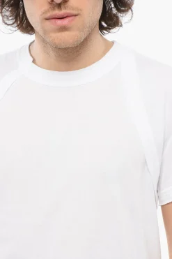 T-Shirt Girocollo BRACES in Cotone></noscript>Alexander McQueen Best