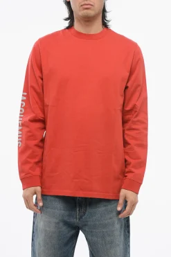 T-Shirt Girocollo BRILHO in Cotone con Logo Glitterato>Jacquemus Outlet