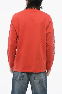T-Shirt Girocollo BRILHO in Cotone con Logo Glitterato>Jacquemus Outlet