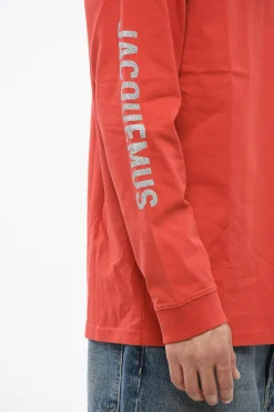 T-Shirt Girocollo BRILHO in Cotone con Logo Glitterato></noscript>Jacquemus Outlet