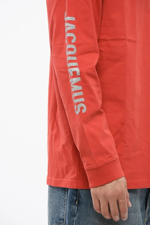 T-Shirt Girocollo BRILHO in Cotone con Logo Glitterato>Jacquemus Outlet
