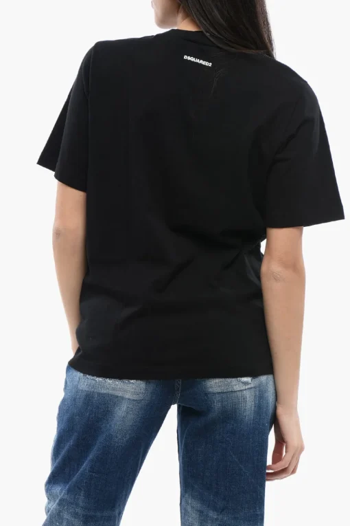 Best T-Shirt Girocollo CHERRY GIRL in Cotone Donna T-Shirts E Tops