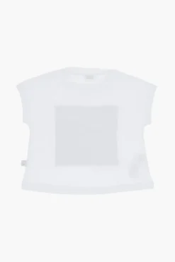 Online T-Shirt Girocollo con Applicazione Stampata Abbigliamento