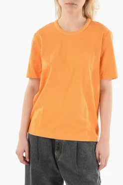 T-shirt Girocollo con Cuciture a Vista>Bottega Veneta Online