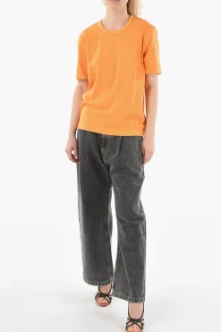 T-shirt Girocollo con Cuciture a Vista></noscript>Bottega Veneta Online