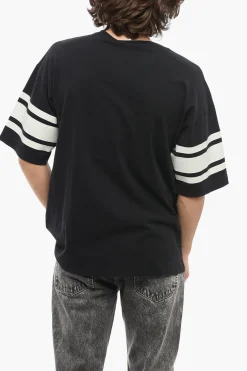 T-Shirt Girocollo con Dettagli a Contrasto>Champion Online