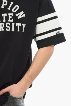 T-Shirt Girocollo con Dettagli a Contrasto></noscript>Champion Online