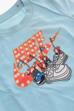 Sale T-shirt Girocollo con Logo Stampato Frontale Bambino Abbigliamento