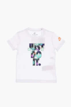 T-Shirt Girocollo con Logo Stampato>Nike KIDS Fashion