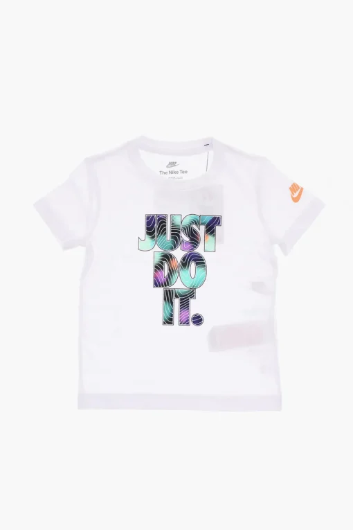 T-Shirt Girocollo con Logo Stampato>Nike KIDS Fashion
