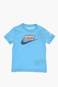 Outlet T-Shirt Girocollo con Logo Stampato Bambino Abbigliamento