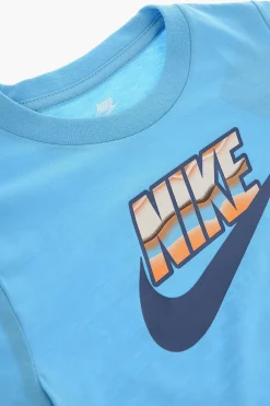 Outlet T-Shirt Girocollo con Logo Stampato Bambino Abbigliamento