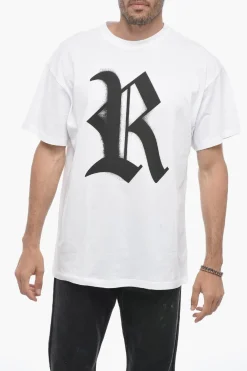 Online T-shirt Girocollo con Maxi Monogram Frontale Uomo T-Shirt