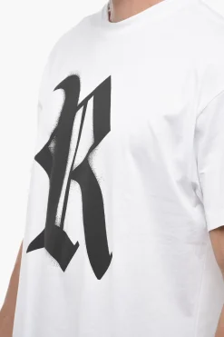 Online T-shirt Girocollo con Maxi Monogram Frontale Uomo T-Shirt