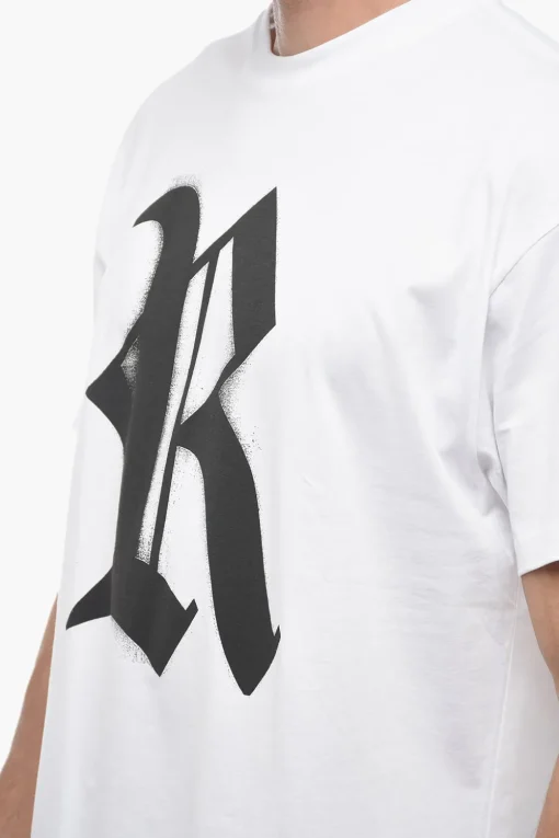 Online T-shirt Girocollo con Maxi Monogram Frontale Uomo T-Shirt