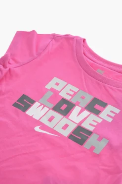 Hot T-Shirt Girocollo con Stampa sul Fronte Abbigliamento