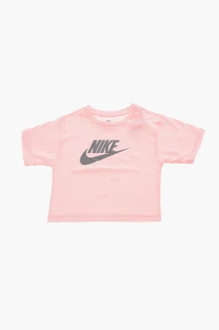New T-Shirt Girocollo con Stampa Logo a Contrasto Abbigliamento